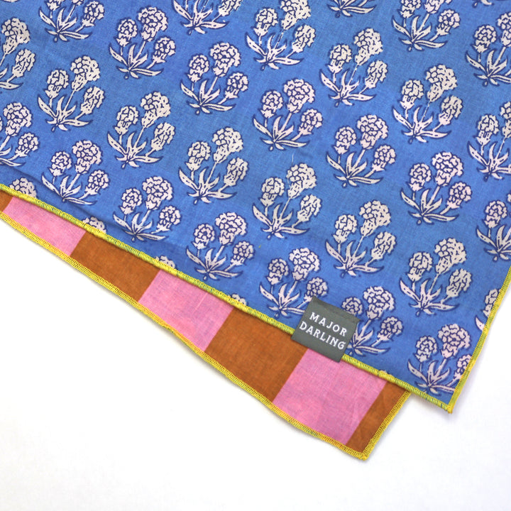reversible bandana / cornflower stripe