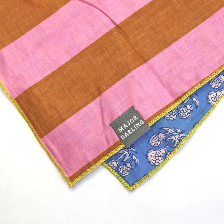 reversible bandana / cornflower stripe