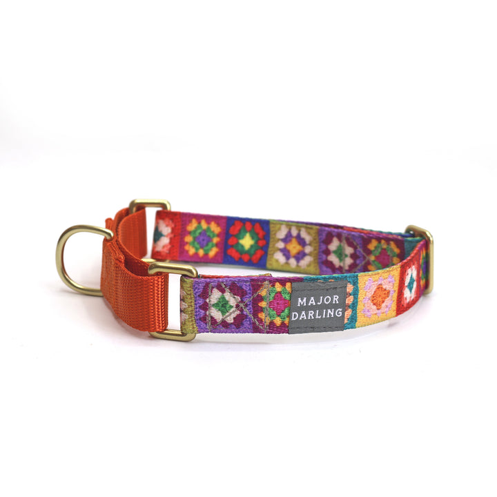 *NEW - PREORDER* martingale collar / granny squares print