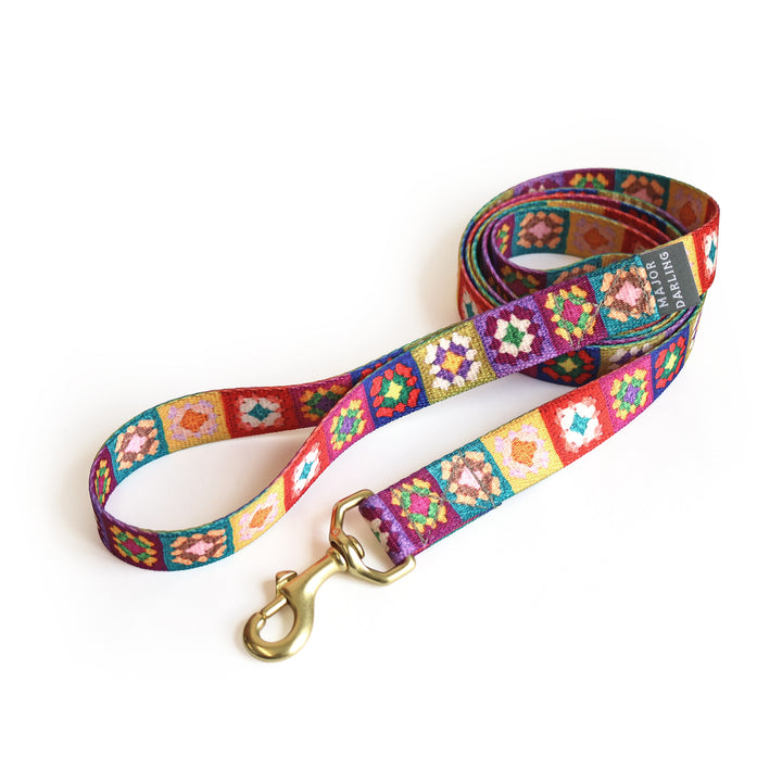*NEW - PREORDER* not-so-basic leash / granny squares print
