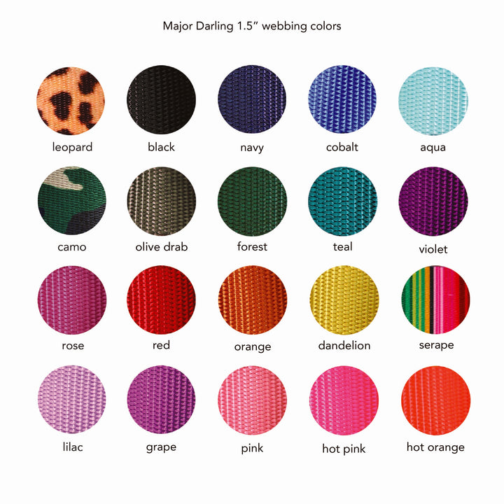 1.5" wide martingale collar - custom colors