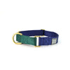 martingale collar / navy + forest