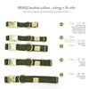 sample sale / brass snap collar