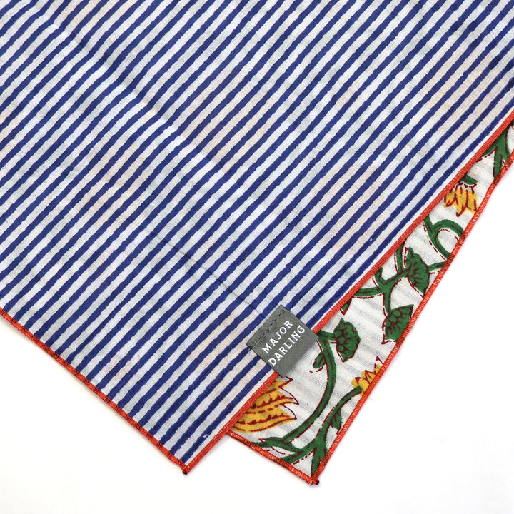 reversible bandana / floral vines