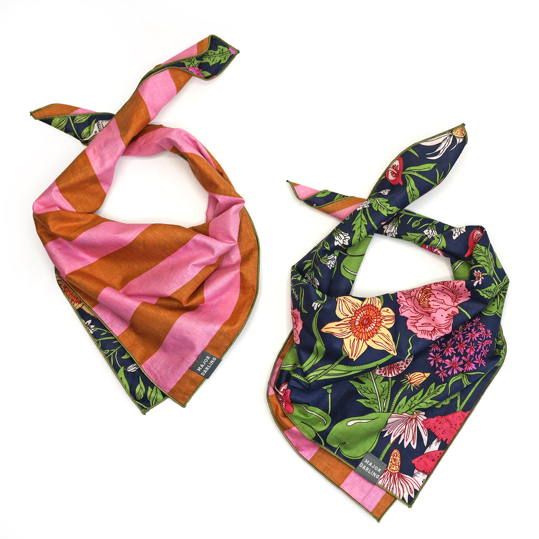 reversible bandana / garden party