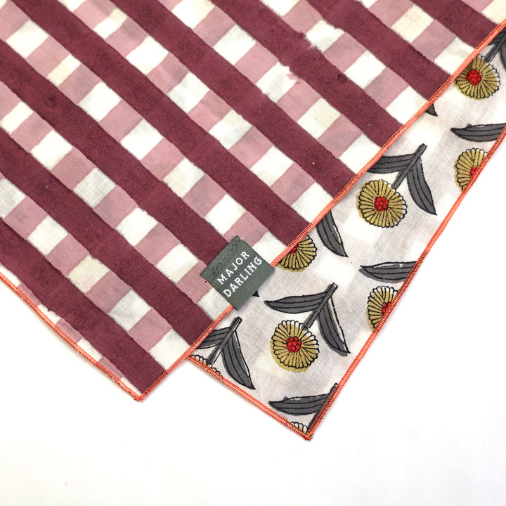 reversible bandana / sunflower picnic