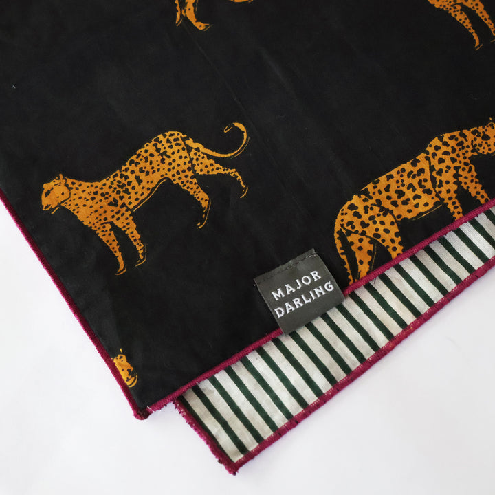reversible bandana / cheetahs + stripes